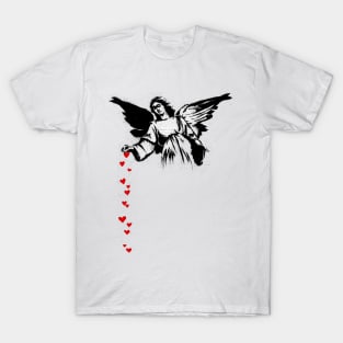 Banksy's Angel Hearts T-Shirt